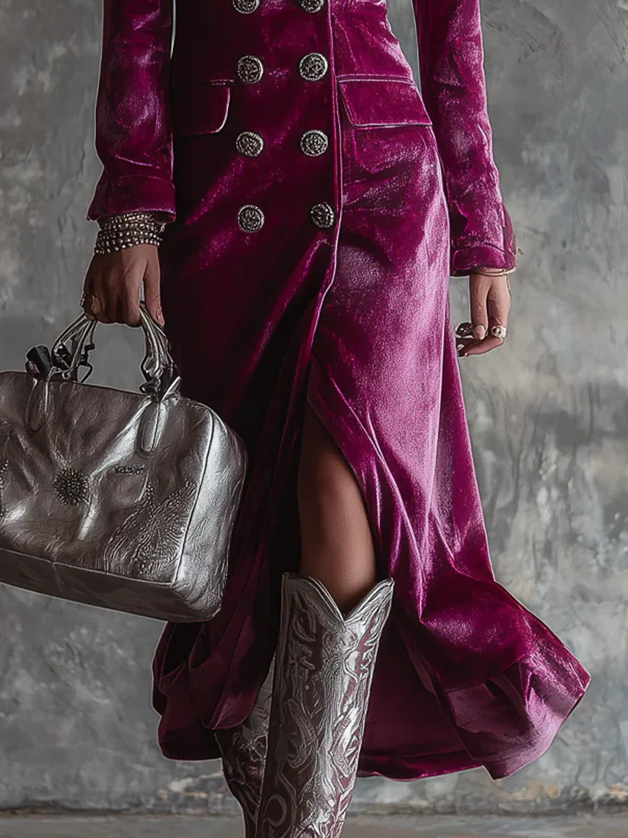 Amelia – Vestido Blazer de Terciopelo