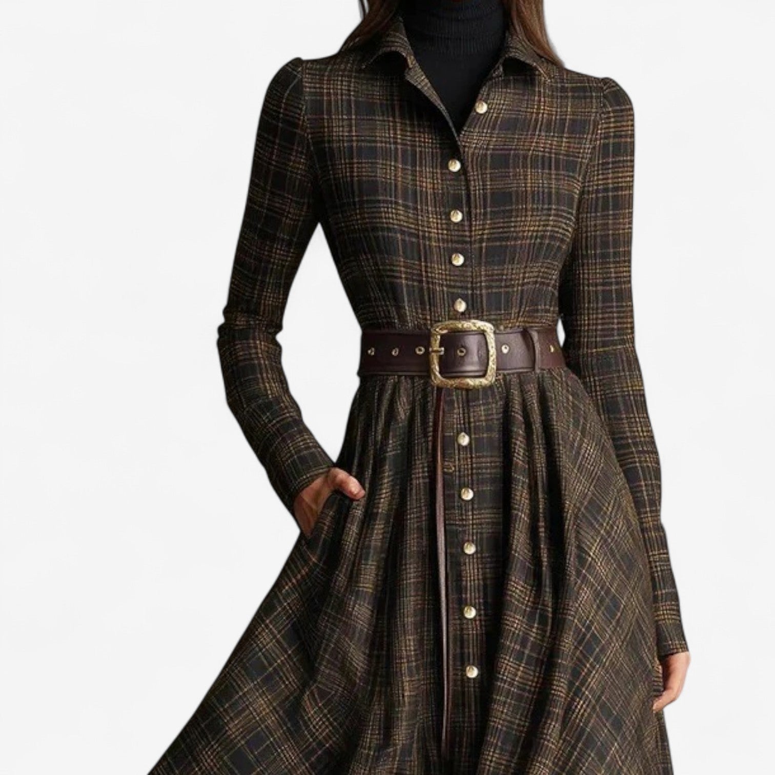 Marta | Vestido largo con cintura elástica