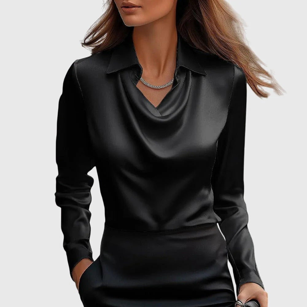 Claudia | Blusa satinada elegante